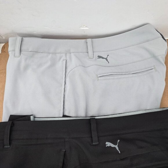 Puma Blkack Gray Performance Stretch Lightweight Golf  Pants Mens W 36 L 30 4 of - Picture 3 of 15